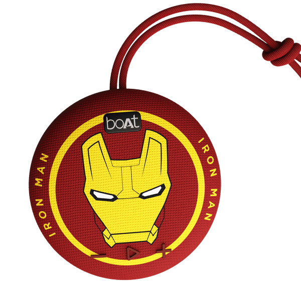 boAt Stone 190 Iron Man Marvel Edition 5W Portable Bluetooth Speaker (IPX7 Water Resistant, 4 Hours Playback Time, Mono Channel, Iron Blood)_1