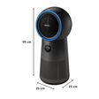 PHILIPS 2000 Series 3-in-1 Purifier, Fan and Heater (AMF220/65, Metallic Black)_2