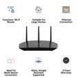 NETGEAR AX1800 Dual Band WiFi Router (3  Antennas, 5  LAN Ports Multicast Support RAX10, Black)_4
