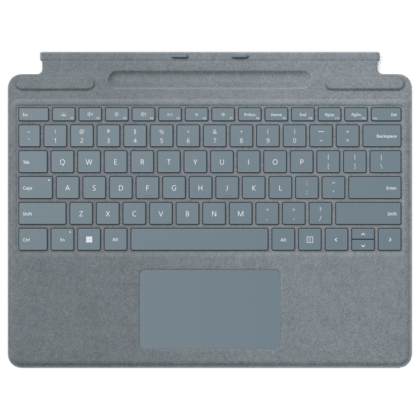 Microsoft Surface Pro Wi-Fi Signature Keyboard for Surface Pro 8 & Pro X with Touchpad (Built-in Storage Tray, Ice Blue)_1