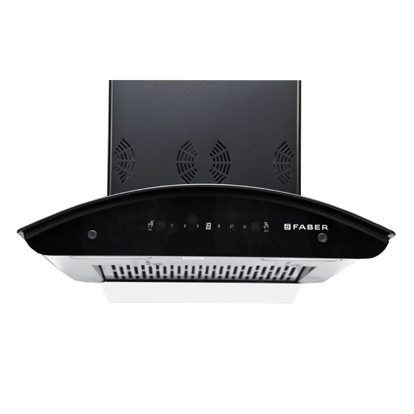 FABER Crest 3D Plus 60cm 1250m3/hr Ductless Auto Clean Wall Mounted Chimney with T2S2 Technology (Black)_1