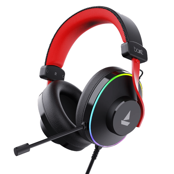 boAt Immortal IM-700 Wired Gaming Headset with Environmental Noise Cancellation (Intelligent Denoising Mic, Over Ear, Black Sabre)_1