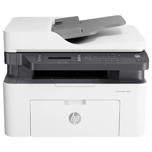 HP Laser 138fnw Wireless Black & White Multi-Function Laserjet Printer (Mobile Printing Capability, 4ZB91A, White)_1