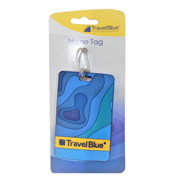 TRAVEL BLUE Map Luggage Tags (Personal Details Concealed Inside The Tag, 104, Multi Color)_1