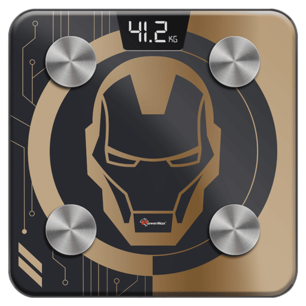 PowerMax Marvel Edition Weight Scale (Bluetooth 4.0 Connectivity, BCA-130-IM-GL, Gold)_1