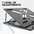 AMKETTE Ergo Laptop Stand for laptops up to 15.6 inches (7 Adjustment Levels, 650GR, Grey)_3