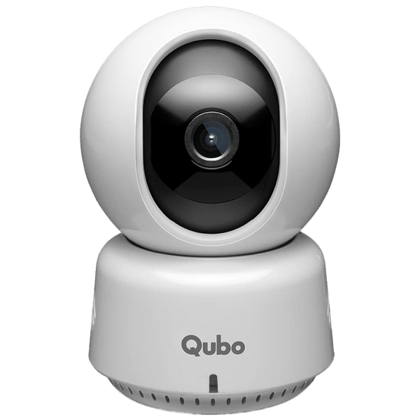 Qubo 360 Smart CCTV Security Camera (Advance AI Ditection with Motion Tracking and Google Assistant Support, OC- HCP01GW, White)_1