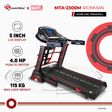 PowerMax 2.0HP Foldable Motorized Treadmill (Hydraulic Softdrop System (HSS), MTA-2300M, Red)_2