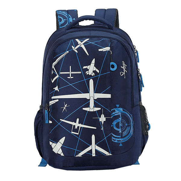 Skybags New Neon 32 Litres Polyester Backpack (3 Compartments, BPNNE17HBLU, Blue)_1