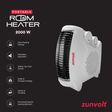 zunvolt 2000 Watts Processed Quartz Room Heater (Dual Heating Setting, Room Heater 2000W, White)_2