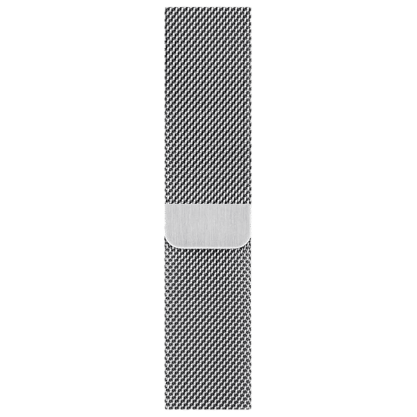 GRIPP Milanese Stainless Steel Magnetic Strap for Apple Watch Series SE, 8, 7, 6, 5, 4, 3, 2 & 1 (42mm / 44mm) (One Button Removal, Silver)_1