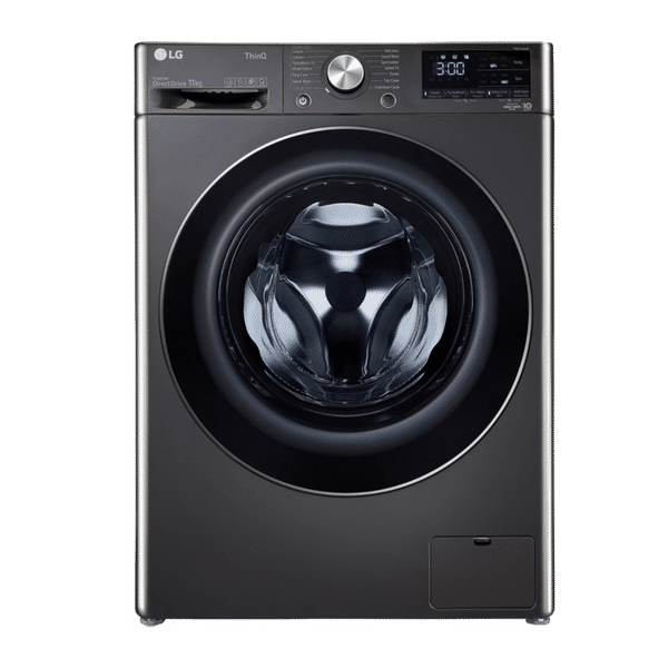 LG 11 kg 5 Star Inverter Fully Automatic Front Load Washing Machine (FHP1411Z9B.ABLQEIL, Steam Wash Technology, Black)_1