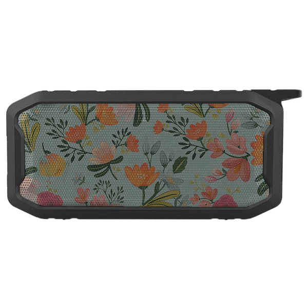 macmerise Payal Singhal Aqua Handpainted Flower 6W Portable Bluetooth Speaker (IPX7 Water Resistant, TWS Compatibility, 5.1 Channel, Multicolor)_1