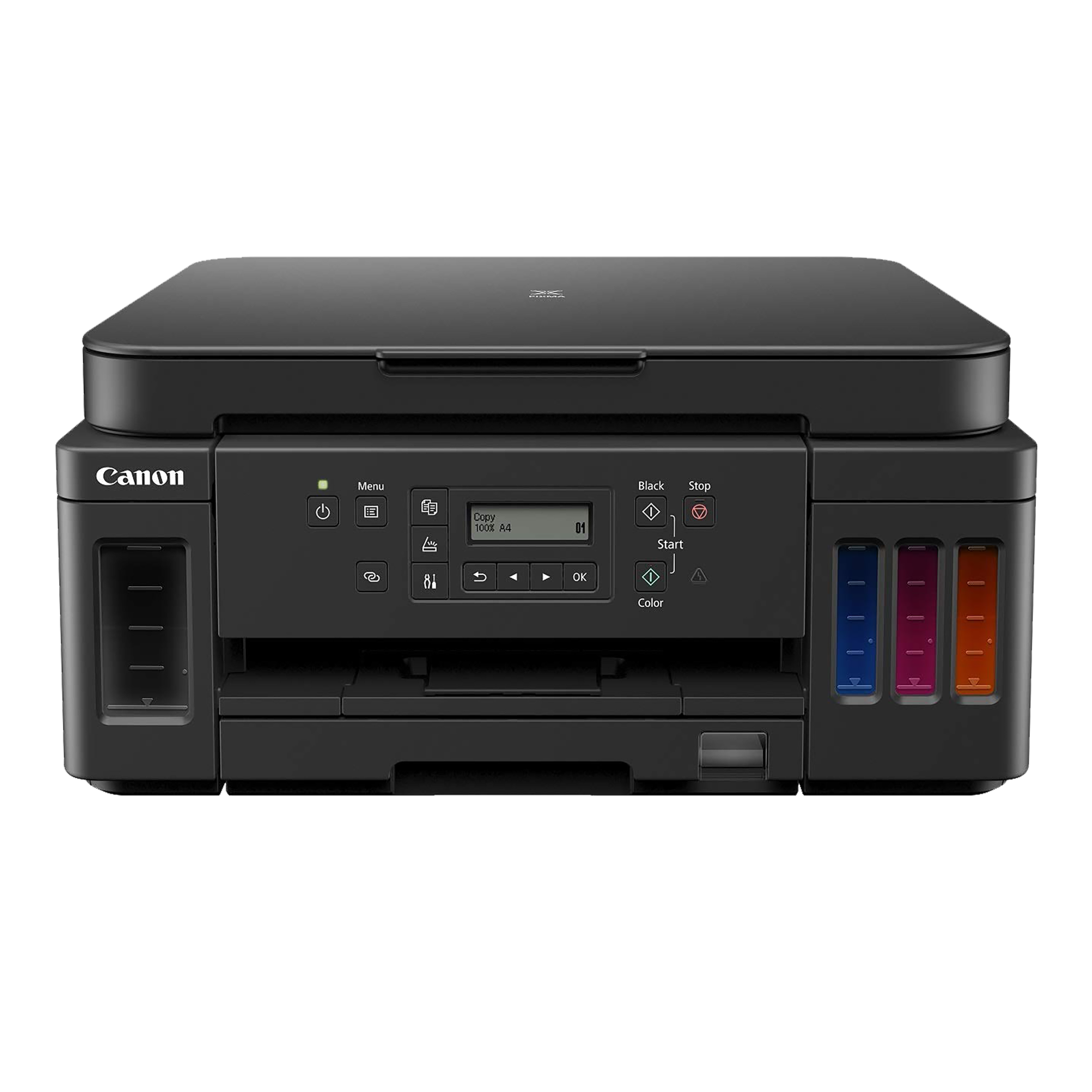 Canon Pixma G6070 All in One Wi-Fi Ink Tank Printer with 4 Additional Ink Bottles (Mobile & Cloud Printing, Black)