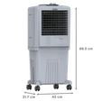 Symphony HiFLO 40 Litres Personal Air Cooler (Honeycomb Pads, ACOPE379, Light Grey)_3
