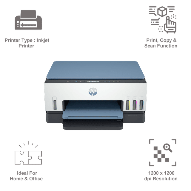 Buy HP Smart Tank 675 Wireless Color All-In-One Inkjet Printer (Wi Fi ...