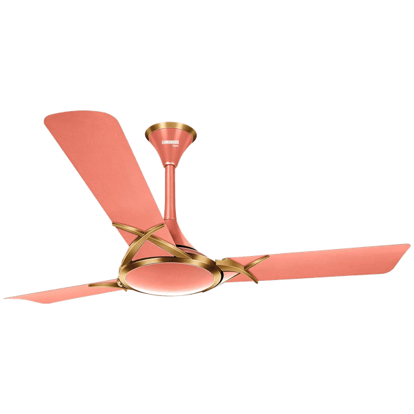 LUMINOUS Deltoid 120cm Sweep 3 Blade Ceiling Fan (5 Speed Settings, F05DELTIDRGD, Rose Gold)_1