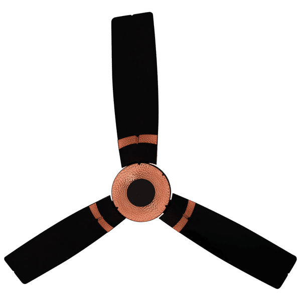 LUMINOUS Jaipur Tamra 120cm Sweep 3 Blade Ceiling Fan (4 Speed Settings, F05JAITAMRAB, Abu Black)_1