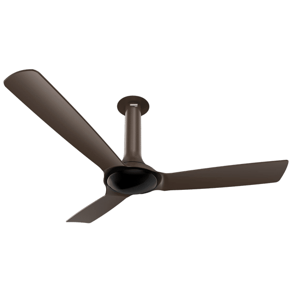 LUMINOUS New York Chelsea 120cm Sweep 3 Blade Ceiling Fan (5 Speed Settings, F05NYCHLCRBR, Caramel Brown)_1
