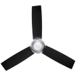 LUMINOUS New York Manhattan 120cm Sweep 3 Blade Ceiling Fan (9 Watts LED Light Dimming Functionality, F05NWYORMHNS, Night Sky)_1