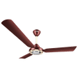 LUMINOUS Rio BelAir 120cm Sweep 3 Blade Ceiling Fan (Pole Motor with Hubcap Plate Inside Wheel, F05RIOBELASR, Sangria Red)_2