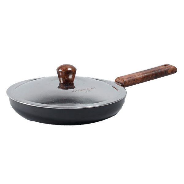 WONDERCHEF Ebony Frying Pan with Lid (Hard Anodized Coating, 63152887, Black)_1