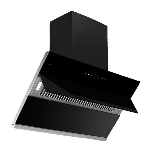KAFF ALBURY DHC 90cm 1420m3/hr Ducted Auto Clean Wall Mounted Chimney with Touch Control Panel (Black)_1