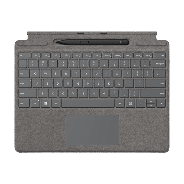 Microsoft Wi-Fi Wireless Keyboard with Touchpad (Backlit Keys, Platinum)_1
