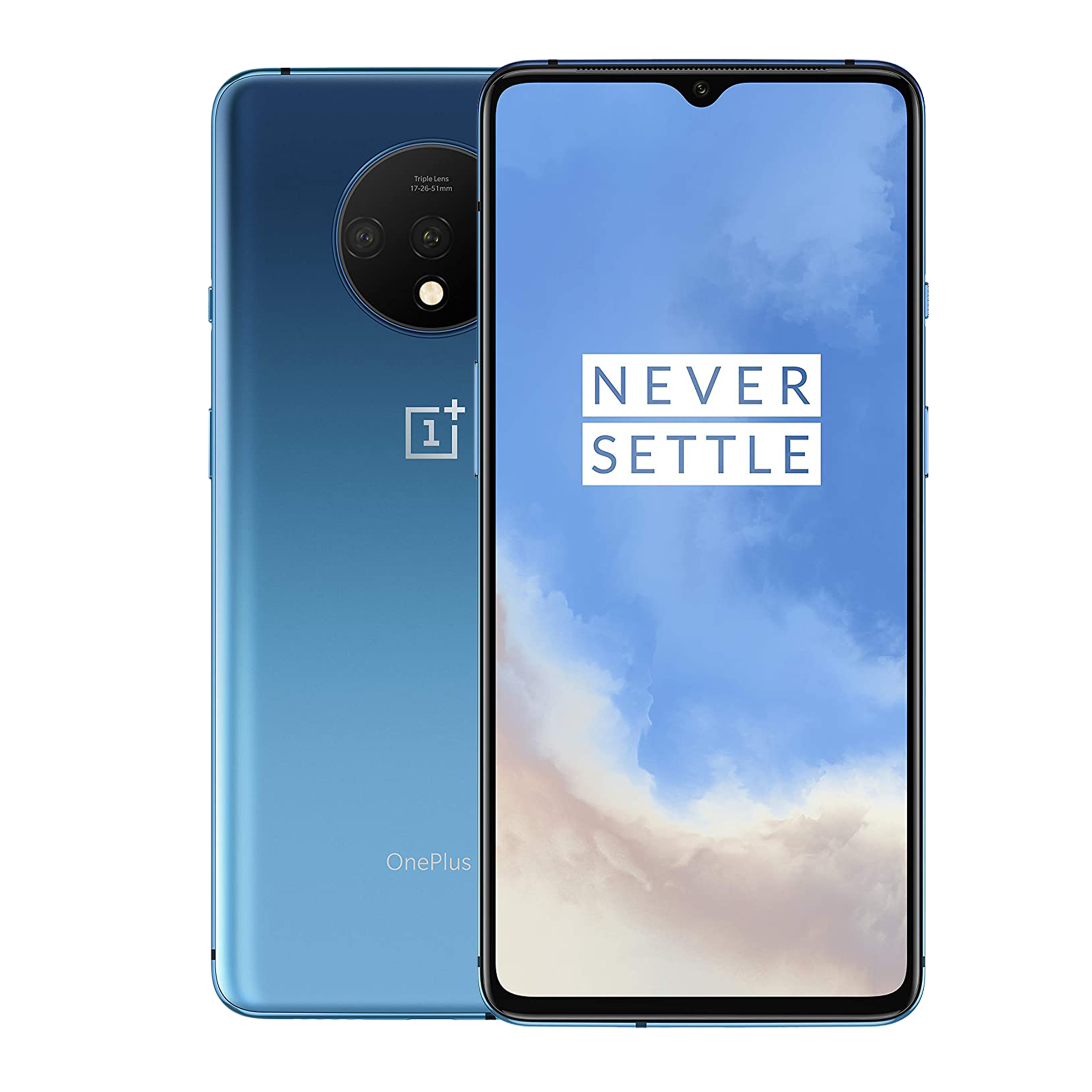 Blynk Refurbished OnePlus 7T (8GB RAM, 128GB, Glacier Blue)