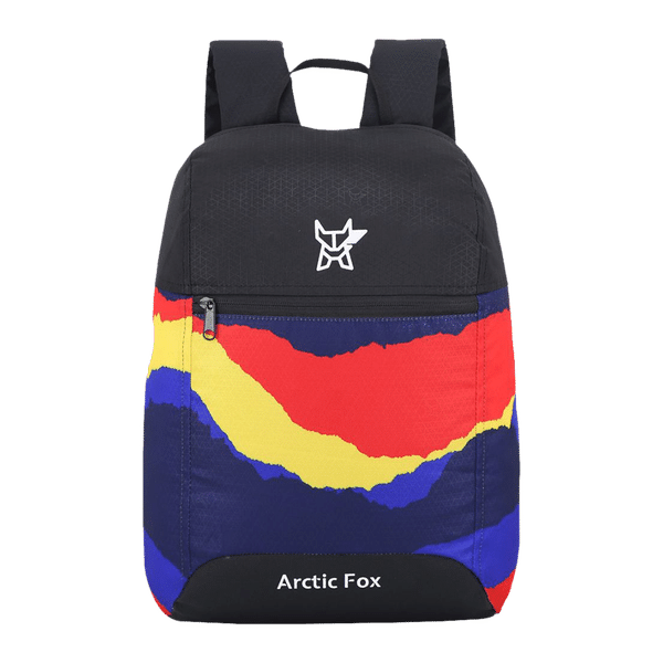 Arctic Fox Tuition Color Paper Polyester Backpack (Waterproof, FMIBPKCLPWO160017, Black)_1