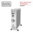 BLACK&DECKER 2500 Watts Oil Filled Room Heater (Adjustable Thermostat, BXRA0901IN, White)_2