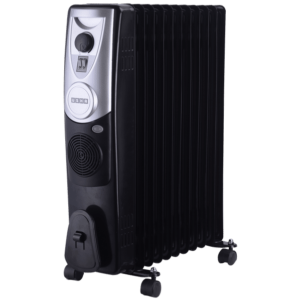 USHA 2500 Watts Oil Filled Room Heater (3 Level Heat Settings, 4211 F PTC, Black)_1