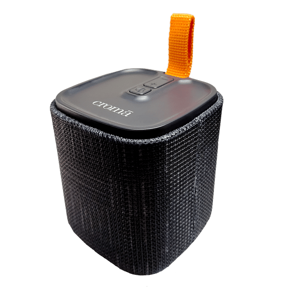 Croma Kube 5 Watts Portable Bluetooth Speaker (True Wireless Function, Black)_1