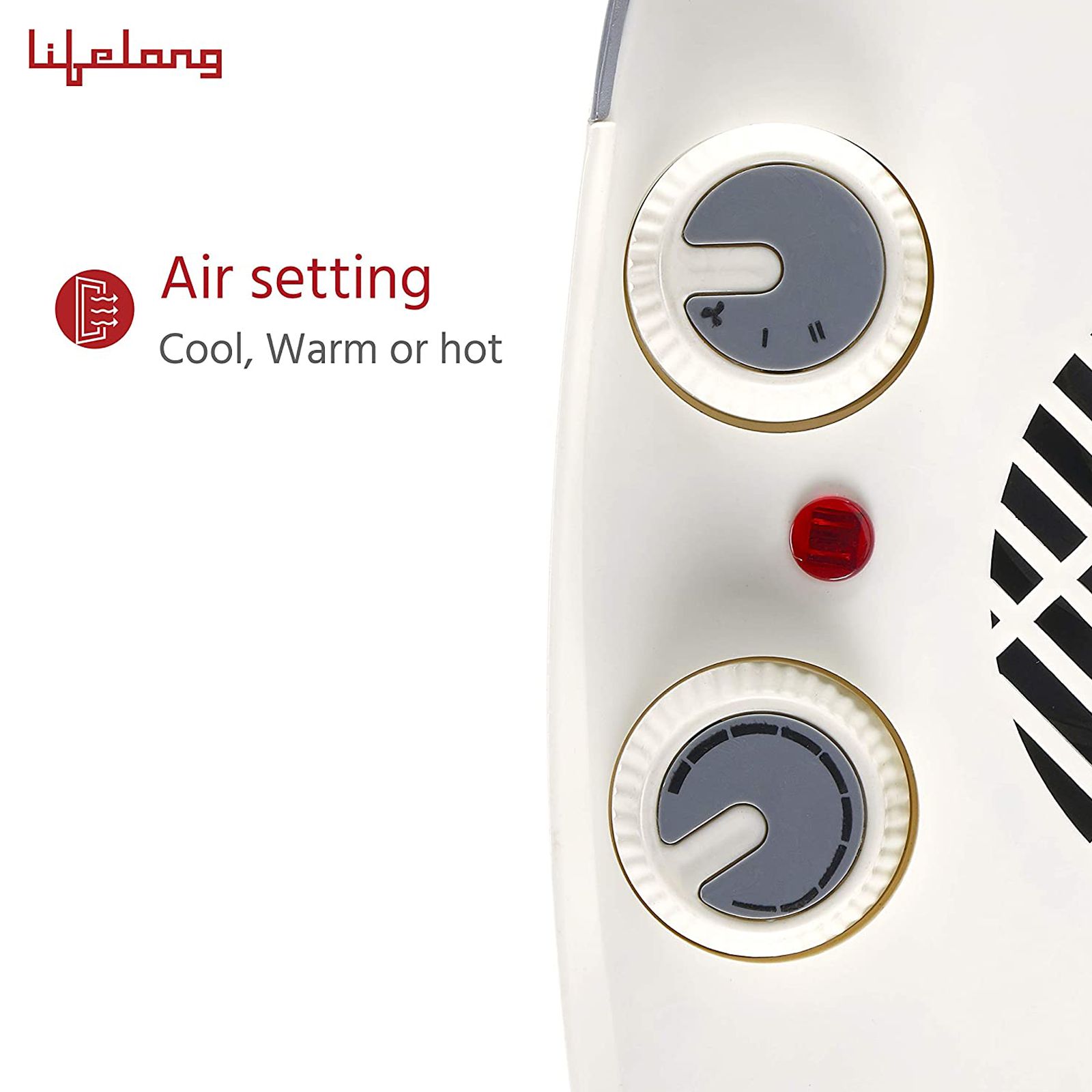 Buy Lifelong Flare-Y 2000 Watts Fan Room Heater (3 Air Settings, LLFH03 ...