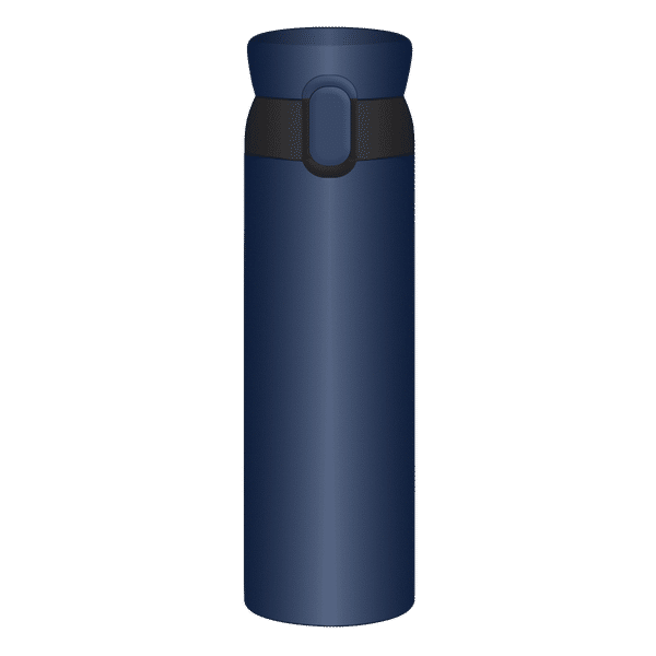 LocknLock Wannabe 450 ml Cylindrical Stainless Steel Water Bottle (Leak proof, LHC3240NVY, Blue)_1
