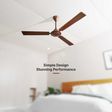 zunvolt Thundermax 120cm Sweep 3 Blade Ceiling Fan (With High-Grade Copper Motor, Brown)_4