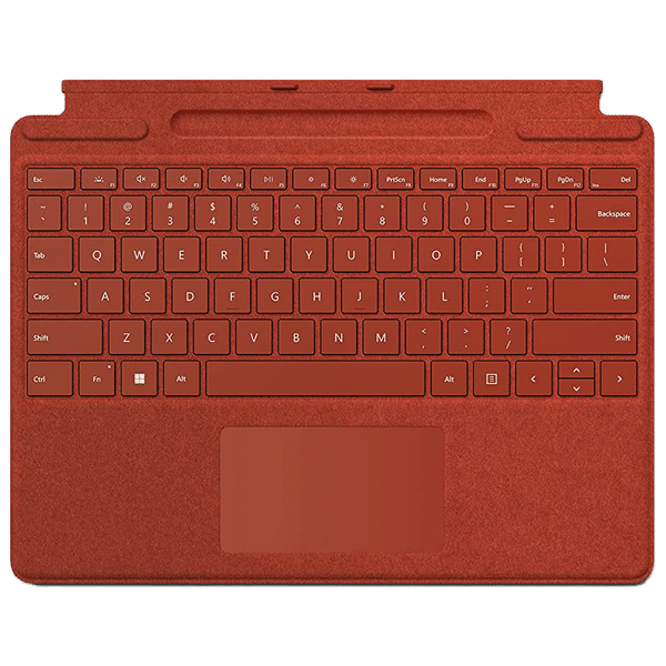 Microsoft Wi-Fi Wireless Keyboard with Touchpad (Backlit Keys, Poppy Red)_1