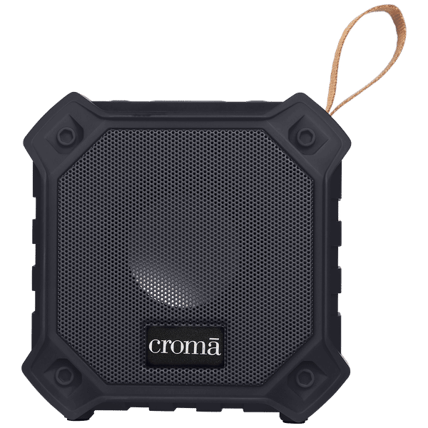 Croma 5W Portable Bluetooth Speaker (IPX7 Waterproof, High Bass, Black)_1