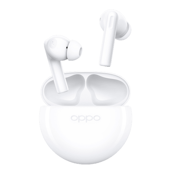 oppo Enco Air2i ETE41 TWS Earbuds with AI Noise Cancellation (IPX4 Dust & Water Resistant, 28 Hours Playtime, White)_1
