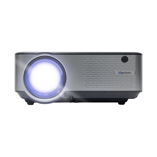 XElectron C9 Plus Full HD LED Projector (3800 Lumens, USB + HDMI + AV + VGA Ports, Bluetooth Connectivity, Grey)_1