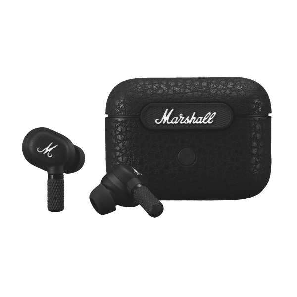 Marshall Motif TWS Earbuds with Active Noise Cancellation (Water & Scratch Resistant, Upto 6 Hours Playback, Black)_1