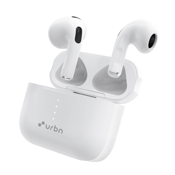 urbn Beat 600 TWS Earbuds with Noise Isolation (IPX5 Water & Sweat Resistant, Upto 20 Hours Playback, White)_1