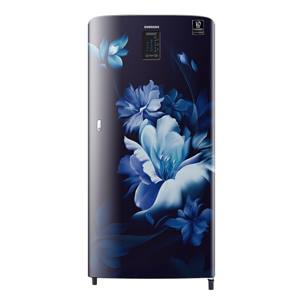 SAMSUNG 192 Liters 4 Star Direct Cool Single Door Refrigerator with Curd Maestro (RR21A2M2XUZ/HL, Midnight Blossom Blue)_1