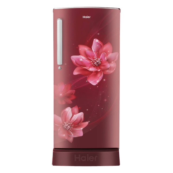 Haier 192 Liters 2 Star Direct Cool Single Door Refrigerator with Stabilizer Free Operation (HED-191TPRP, Red Peony)_1