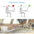 PORTRONICS My Buddy K Stand For Laptop (7 Adjustable Levels, POR 1659, Silver)_2