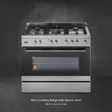 KAFF 100 Litres 5 Burner Cooking Range with Electric Oven (KGM90, Silver)_2