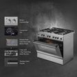 KAFF 100 Litres 5 Burner Cooking Range with Electric Oven (KGM90, Silver)_3