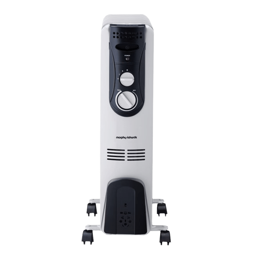 morphy richards OFR 900+ 2000 Watts Oil Filled Room Heater (Tip Over Safety Switch, 290110, White/Black)