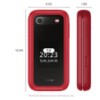 NOKIA 2660 Flip (128MB, Dual SIM, Rear Camera, Red)_2