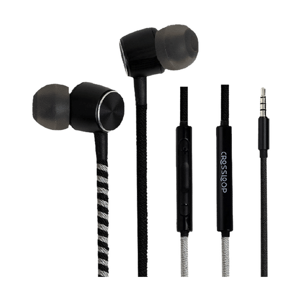 CROSSLOOP Pro Series CSLE011-E Earphone with Mic (In Ear, Black and Grey)_1